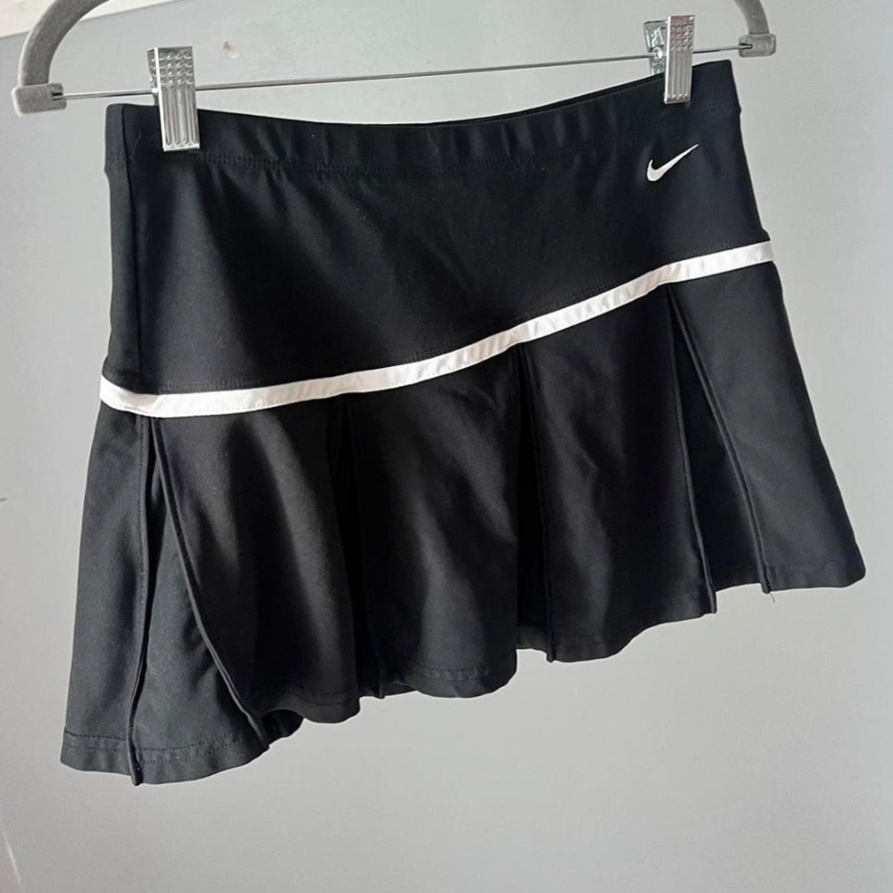 Nike mini skirt with pinstripe and built in shorts
